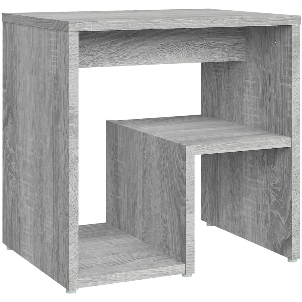 Comodino Grigio Sonoma 40x30x40 Cm In Legno Multistrato - Foto 1