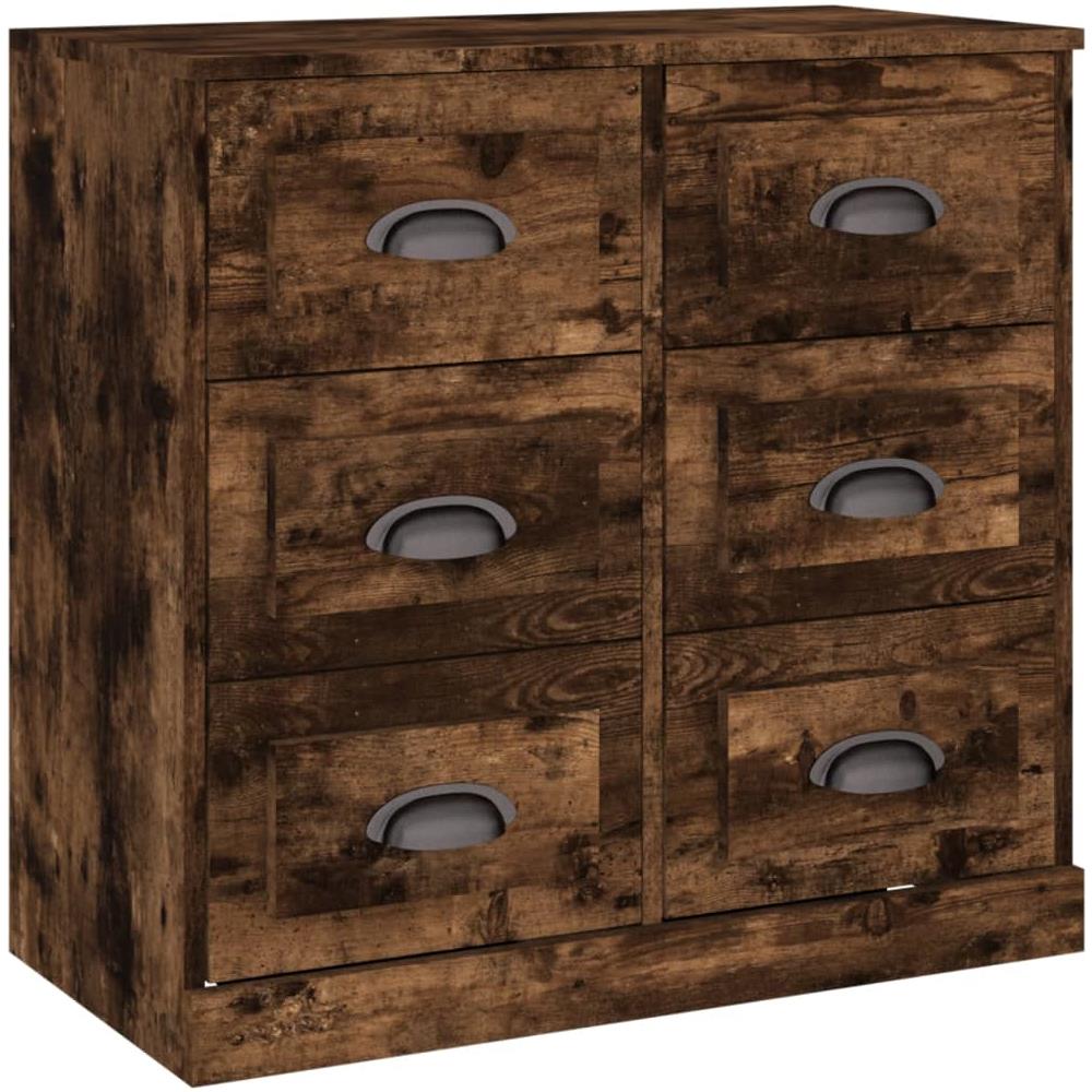 Credenza Rovere Fumo 70x35,5x67,5 Cm In Legno Multistrato - Foto 2