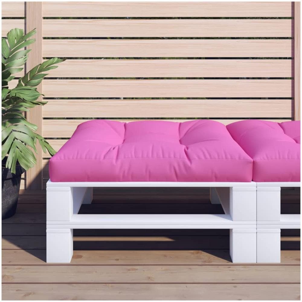 Cuscino Per Pallet Rosa 80x80x12 Cm In Tessuto - Foto 1