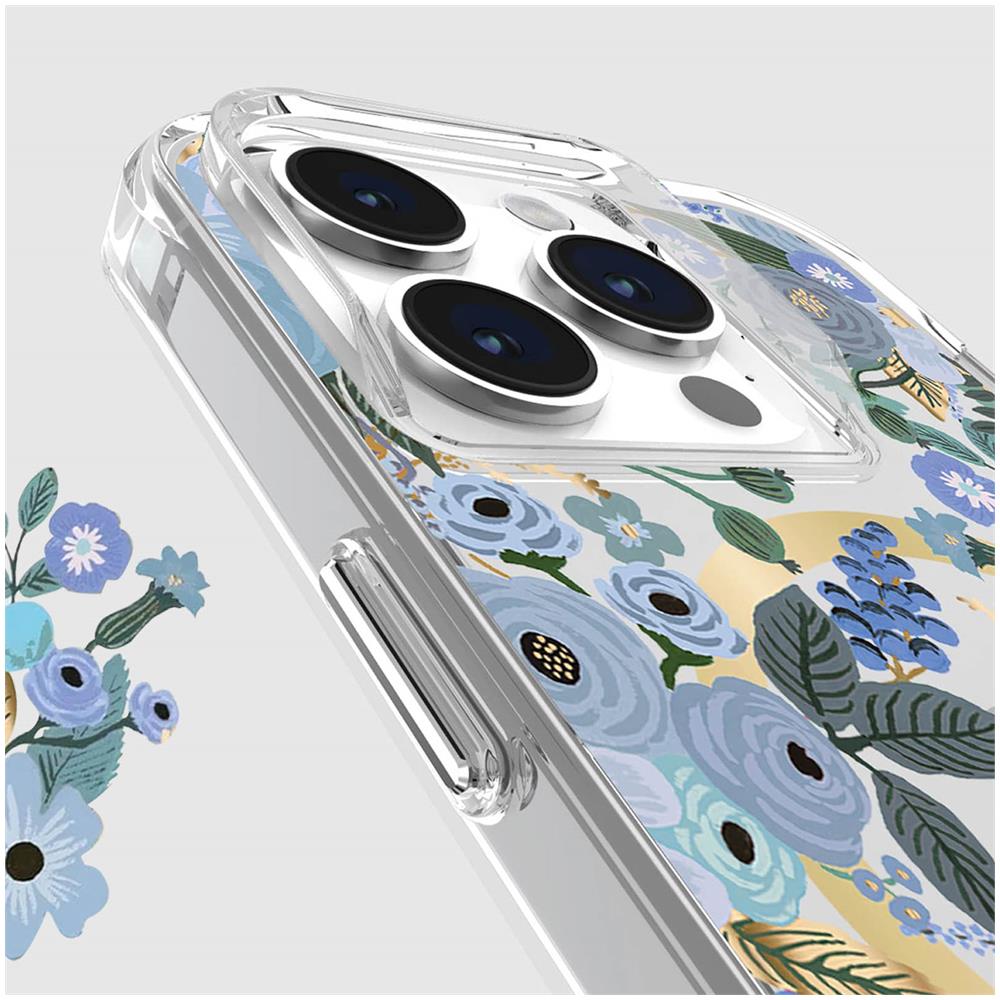 Cover Magsafe Per Iphone 15 Pro Garden Party Case Mate Rifle Paper Co Azzurra - Foto 2