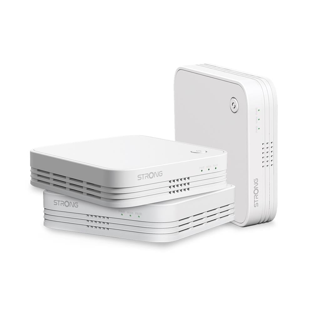 Router Wireless Wi-Fi Mesh Home Trio Pack 1200 Dual-band (2.4 GHz / 5 GHz) Wi-Fi 5 (802.11ac) Colore Bianco - Foto 1