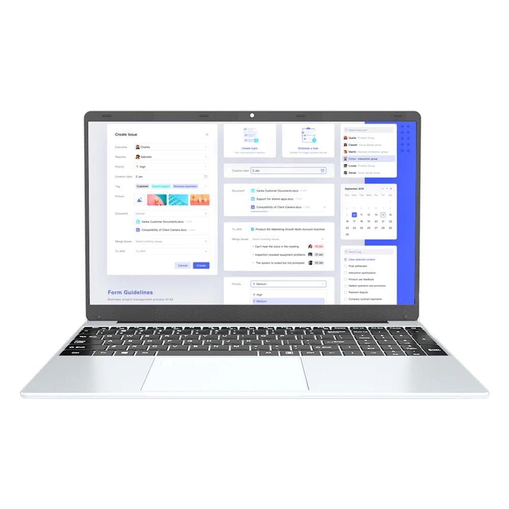 Yepbook Computer portatile 39,6 cm (15.6") Intel® Celeron® N5095 16 GB LPDDR4-SDRAM 1 TB SSD Wi-Fi 4 (802.11n) Windows 11 Pro Argento - Foto 1