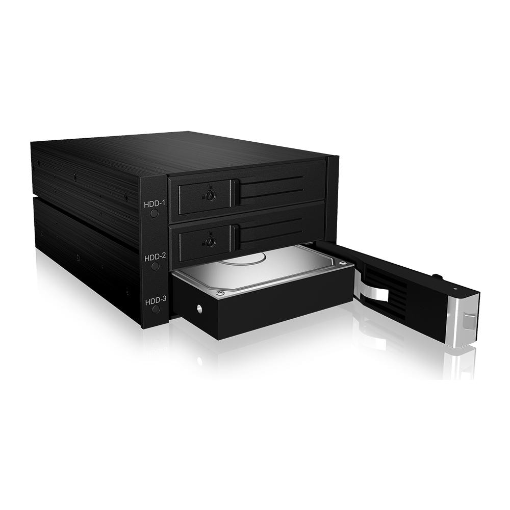 IB-563SSK, HDD, SAS, SATA, Seriale ATA II, Serial ATA III, Nero, Attività, HDD, Potenza, Alluminio, SATA - Foto 1