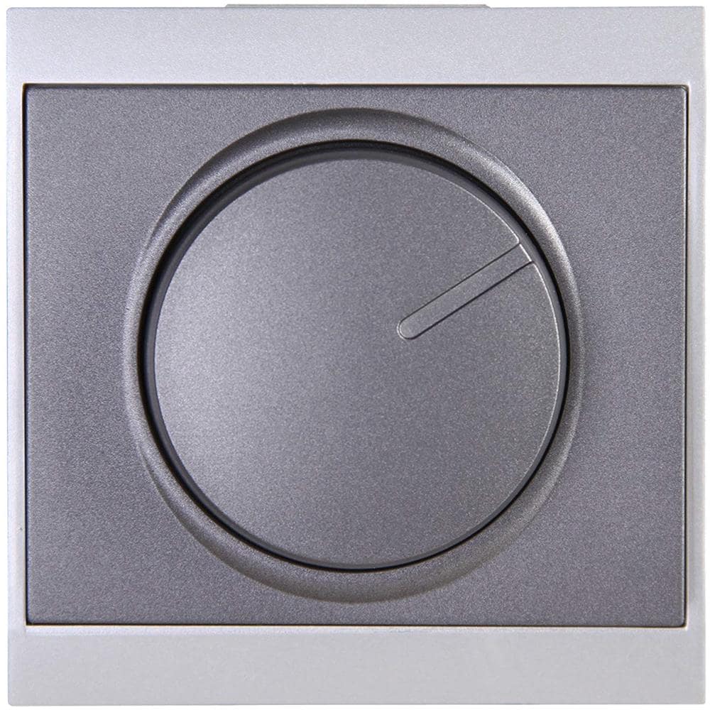 312315188 - Placca Di Copertura Malta Per Dimmer, Colore: Argento / antracite - Foto 1