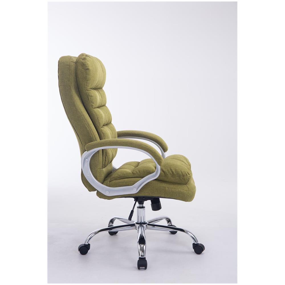 Sedia Ufficio Vancouver XXL in Tessuto I Poltrona Elegante Direttore Carico Max 235 kg I Poltrona Ergonomica Imbottita e Rinforzata Verde - Foto 2