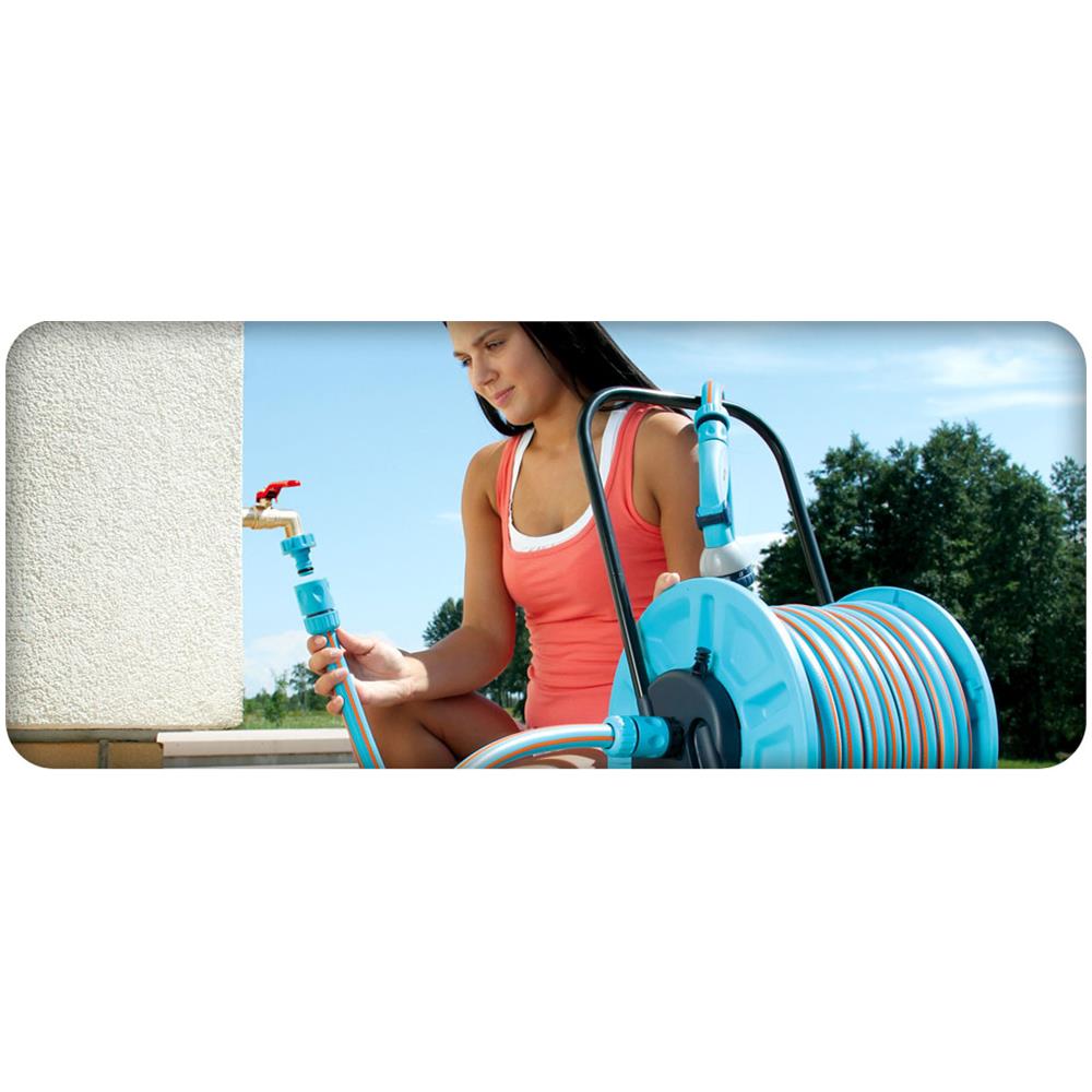 12 Sgancio Rapiùo Collegamento Del Tubo 1,5m Giardino Tap Impostato A Bobina Compatibile Hozelock - Foto 2