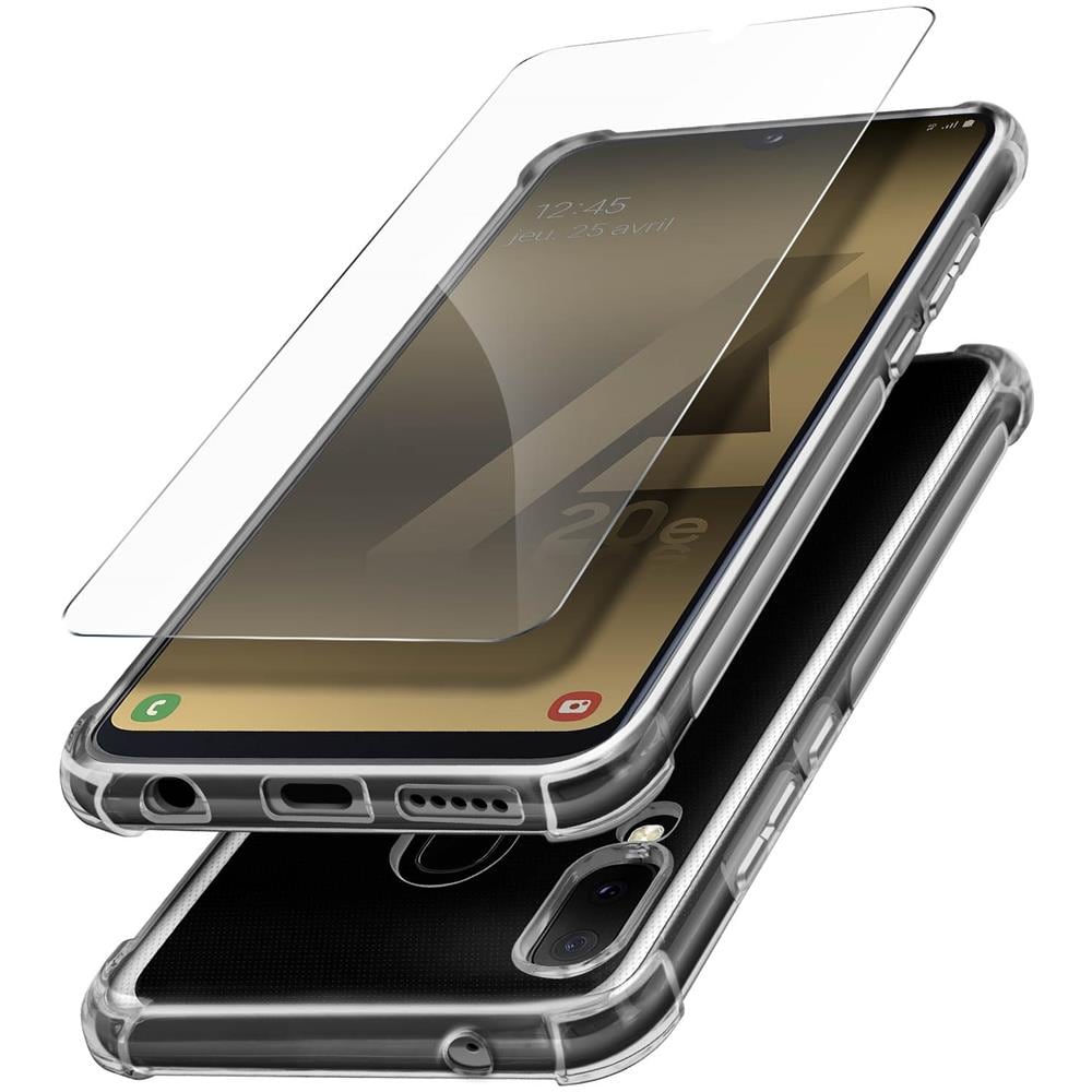 Pack Protezione Samsung Galaxy A20e Cover + Vetro Temperato Trasparente - Foto 5