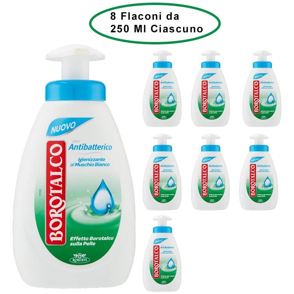 Sapone Con Antibatterico Igienizzante Al Muschio Bianco 8 Flaconi Da 250 Ml Ciascuno - Foto 1
