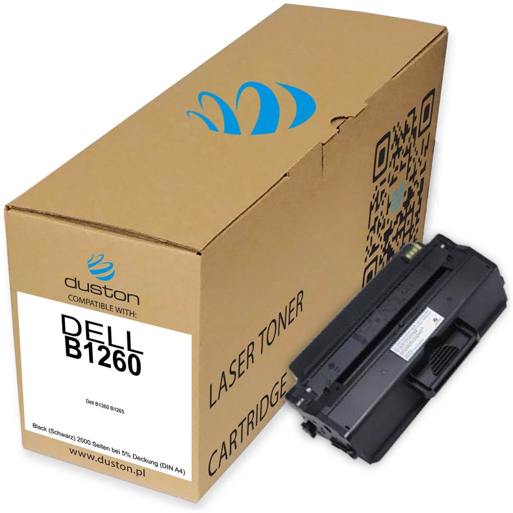 TONER COMPATIBILE - 3x B1260, 593-11109 Negro Compatible Con Dell B1260dn B1265dnf - Foto 2