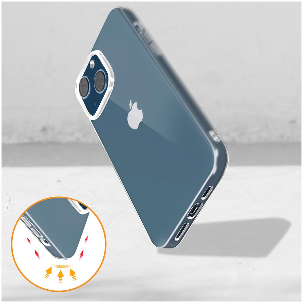 Cover Apple Iphone 13 Silicone Flessibile Sottile E Leggera Trasparente - Foto 2
