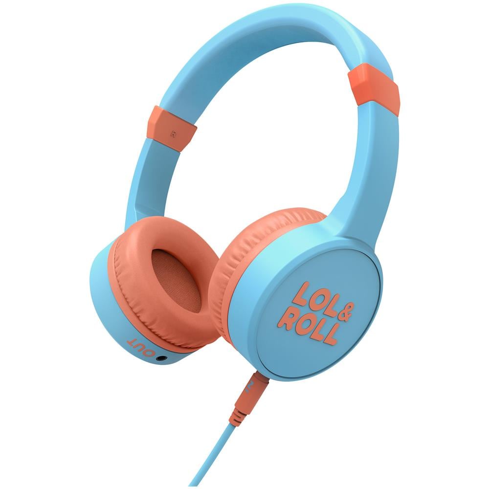 Lol&roll Pop Kids Headphones Blue (music Share, Detachable Cable, <85 Db Volume Limit, Microphone)  - Foto 1