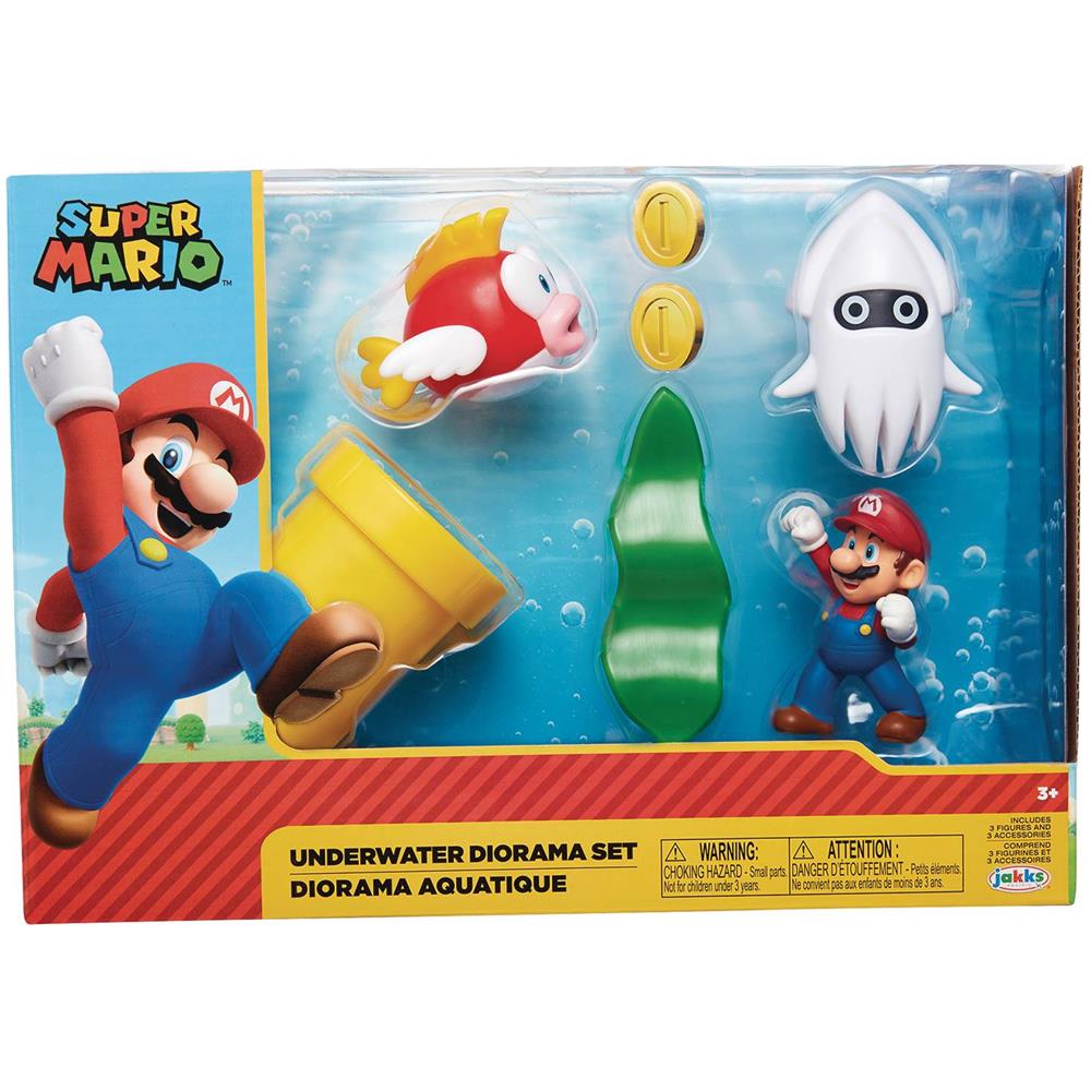 Nintendo - Super Mario - 6 Cm Underwater Diorama Set (400164) (400164)  - Foto 2