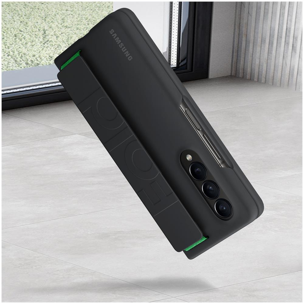 Grip Cover In Silicone Ef-gf936tbegww Per Galaxy Z Fold4 Sm-f936b Nero - Foto 8