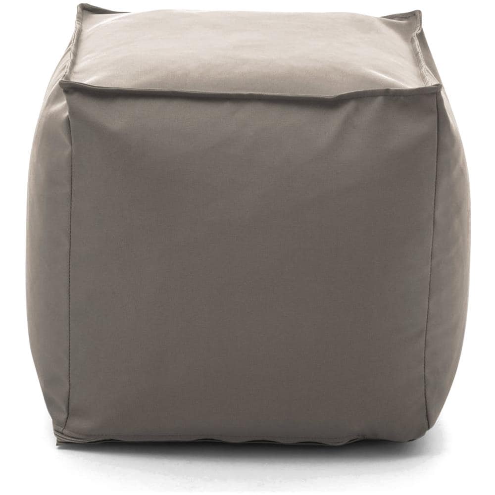 Pouf Annalaura, Pouf Multifunzione, 100% Made In Italy, Poltroncina Relax In Tessuto Imbottito, Cm 45x45h45, Tortora - Foto 2