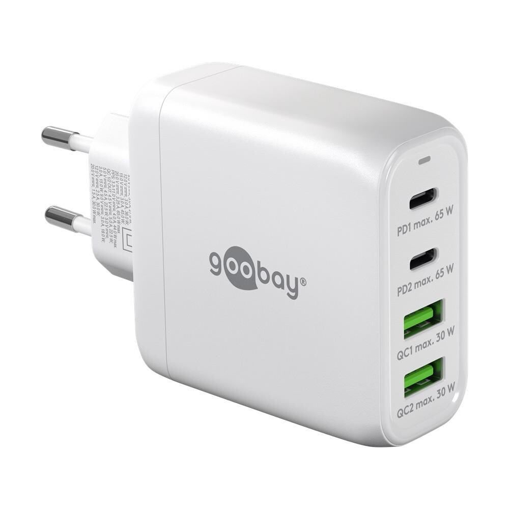 64818 Caricabatterie per dispositivi mobili Cuffie, Computer portatile, Smartphone Bianco AC Ricarica rapida Interno - Foto 1