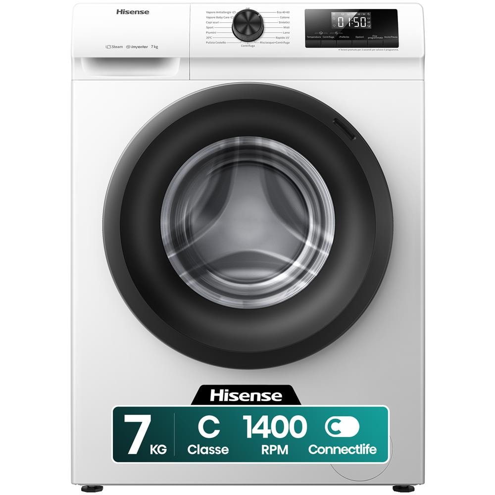 Lavatrice WFQP701219VM 7 Kg Classe A Vapore Quick Wash Inverter - Foto 1