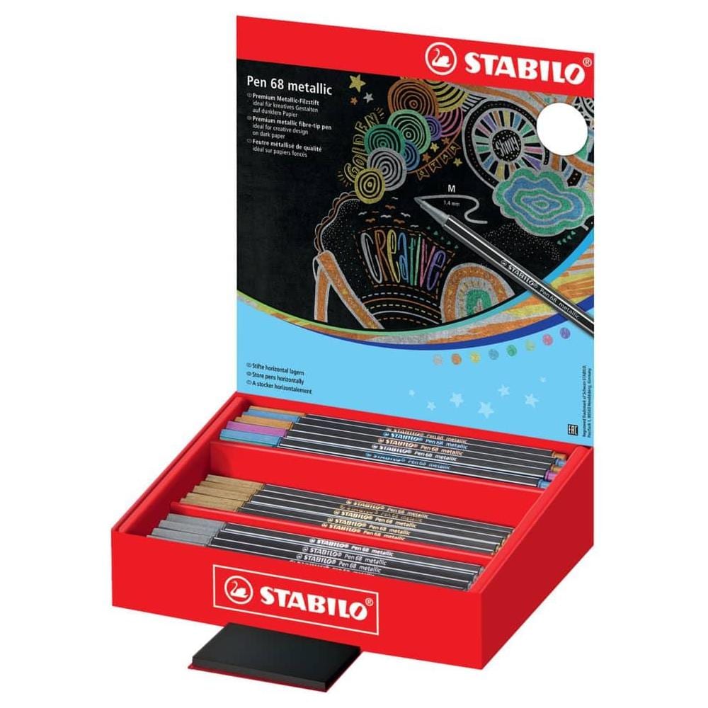 Pen 68 metallic - Pennarello Premium Metallizzato - Display con 60 pennarelli - Foto 1