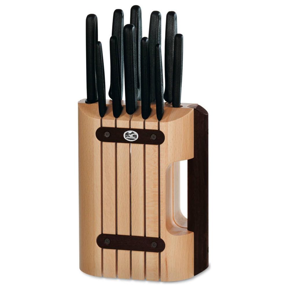 Ceppo 11 coltelli con manico nero - Foto 1