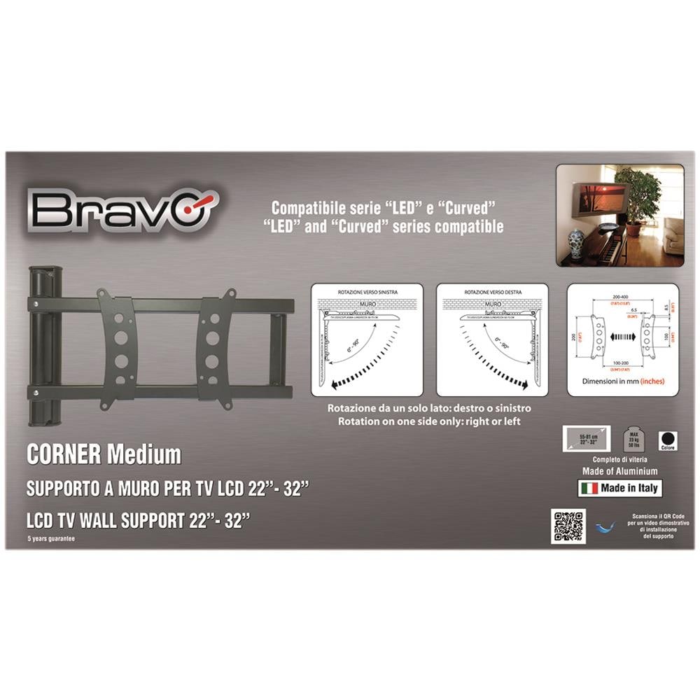 Supporto a Muro Orientabile per TV LCD / Plasma e Curved 22-32" Fino a 23 Kg - Foto 2