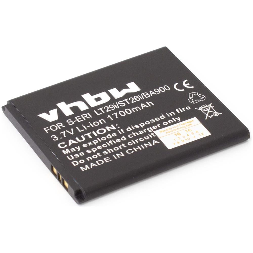 Batteria Li-ion Per Sony Ericsson Hayabusa, Jlo, Lt29, Lt29i, So-04d, St26a, St26i, Xperia Gx, Xperia J Etc. Sostituisce Ba900 1700mah - Foto 1