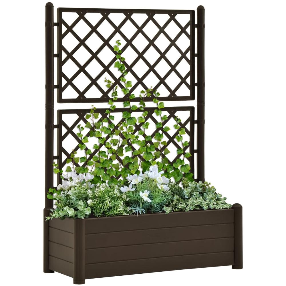 Fioriera da Giardino con Graticcio 100x43x142 cm PP Moca - Foto 1