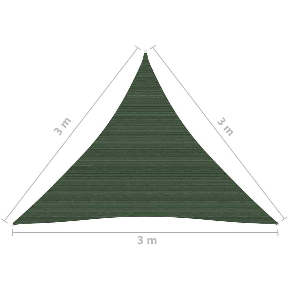 Vela Parasole 160 G / m Verde Scuro 3x3x3 M In Hdpe - Foto 6