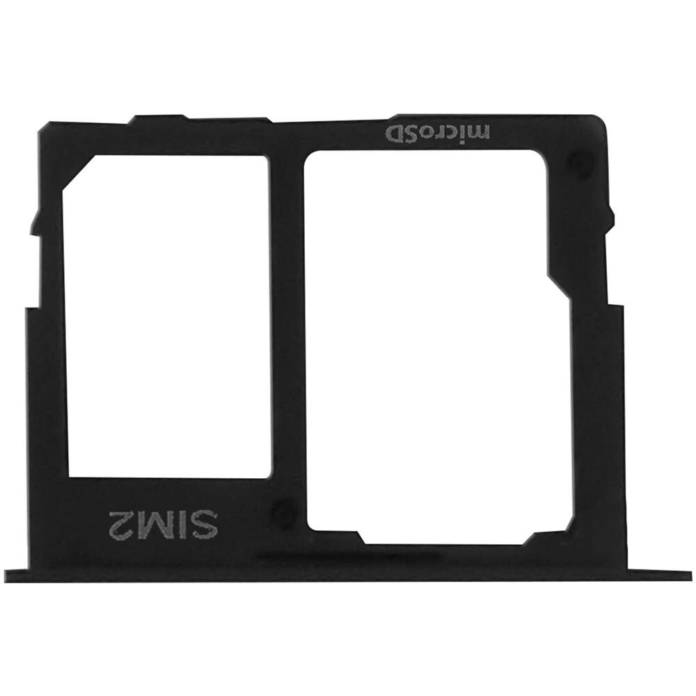 Slot Sostitutivo Scheda Samsung Galaxy A41 2x Nano Sim E Micro Sd Nero - Foto 1