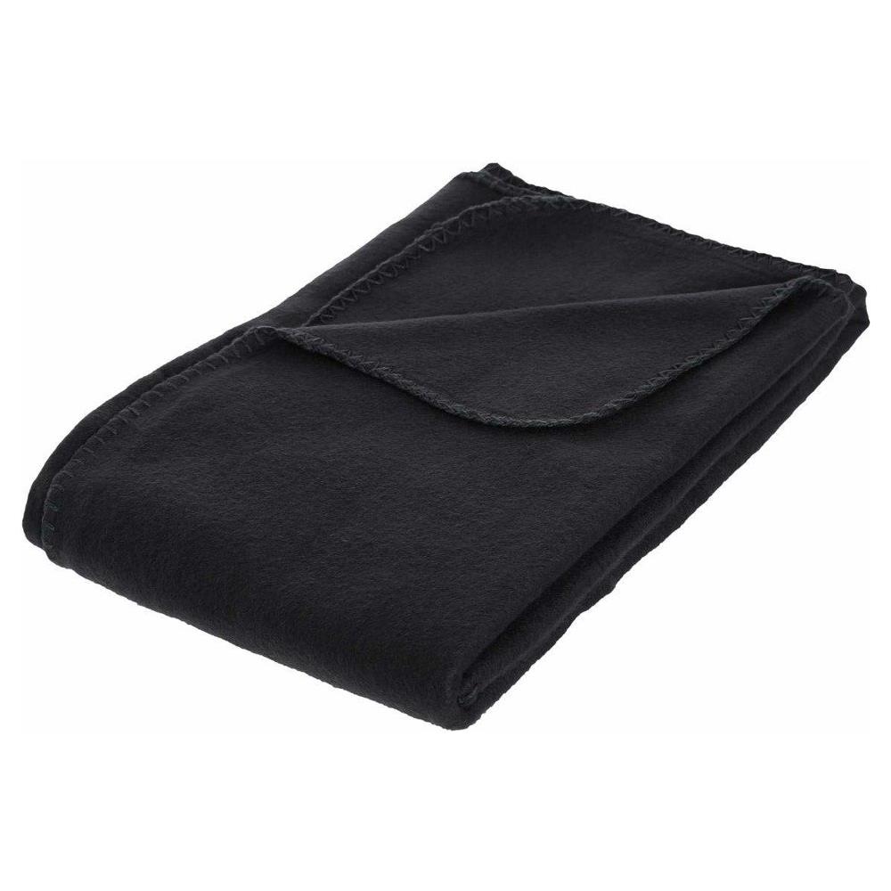 Coperta In Pile - 125 X 150 Cm - Nera - Foto 2