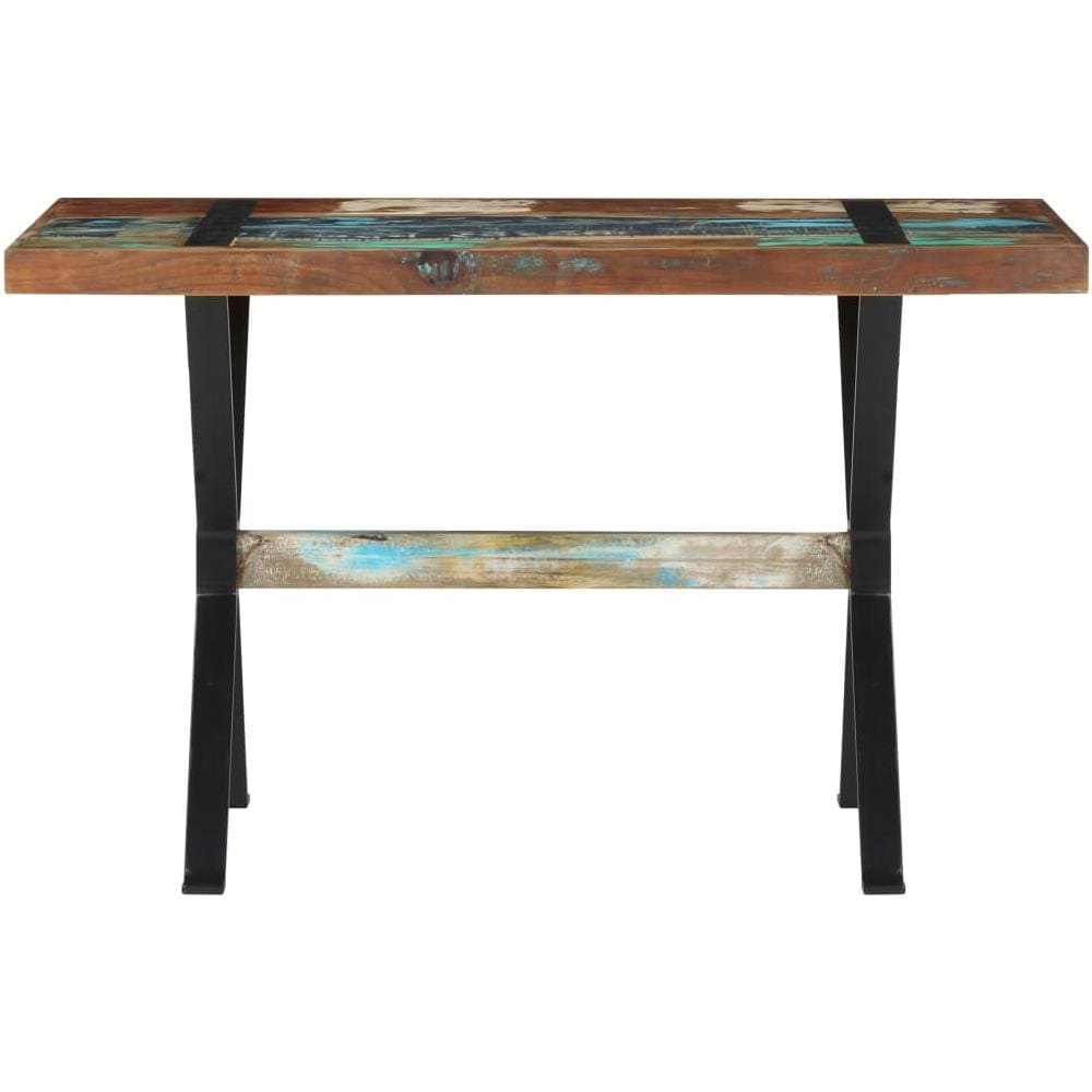 Tavolo Da Pranzo 120x60x76 Cm In Legno Massello Di Recupero - Foto 2