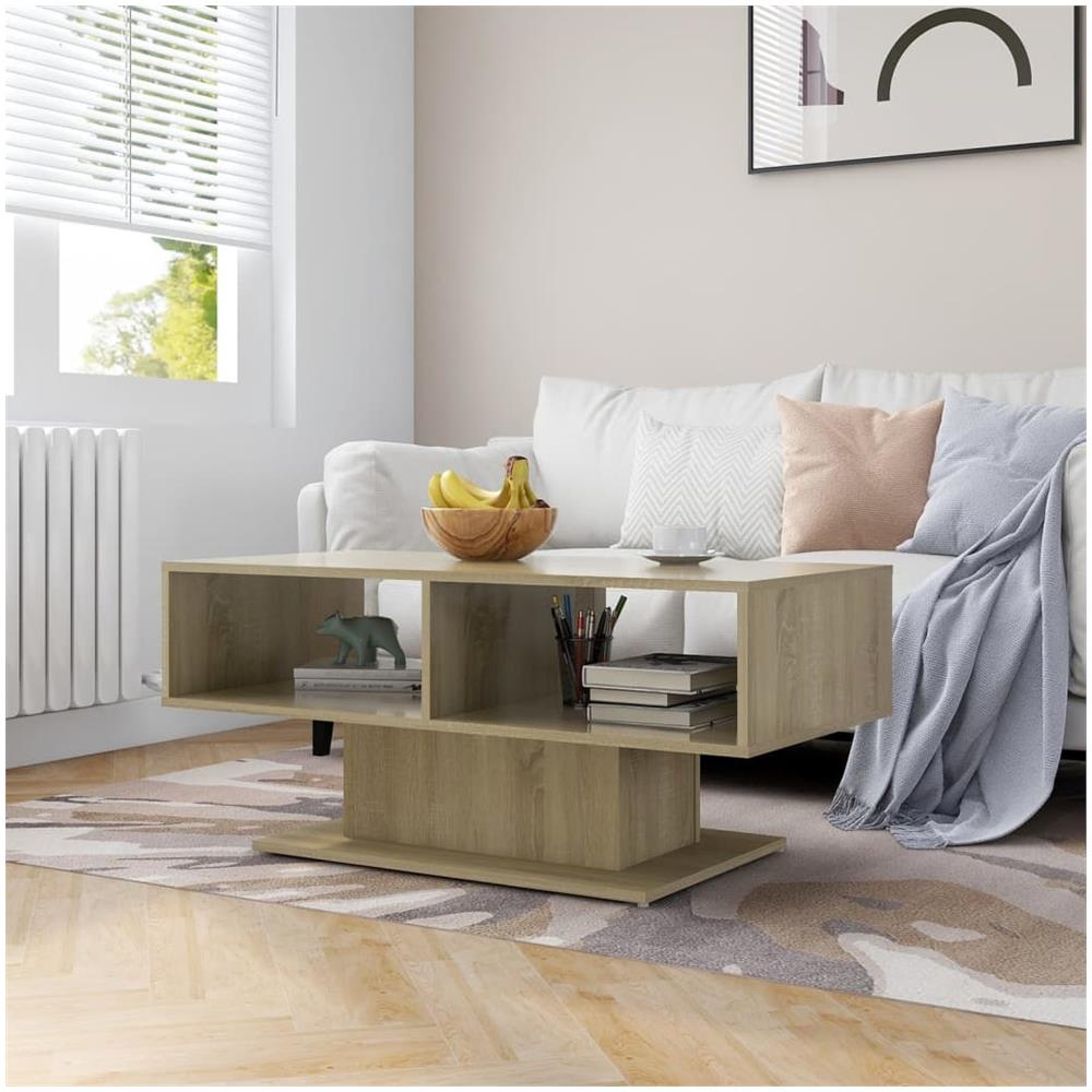 Tavolino Salotto Rovere Sonoma 103,5x50x44,5 Legno Multistrato - Foto 1