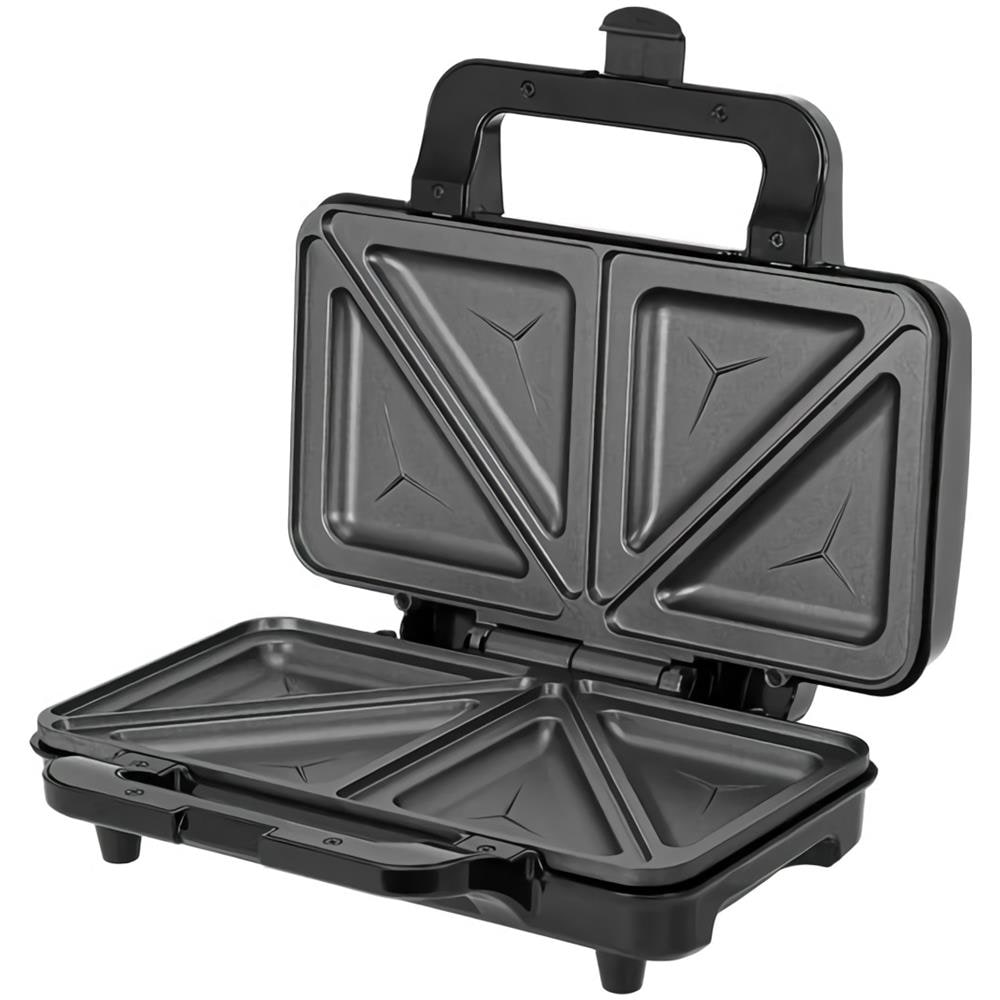 MOP-20M Tostiera Elettrica per 2 Panini / 4 a Triangolo Potenza 900 W Colore Nero / Argento - Foto 1