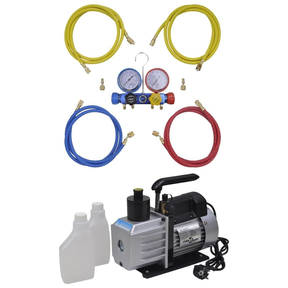 Kit Pompa Di Aspirazione 50 L / min Con Manometro A 4 Vie - Foto 1