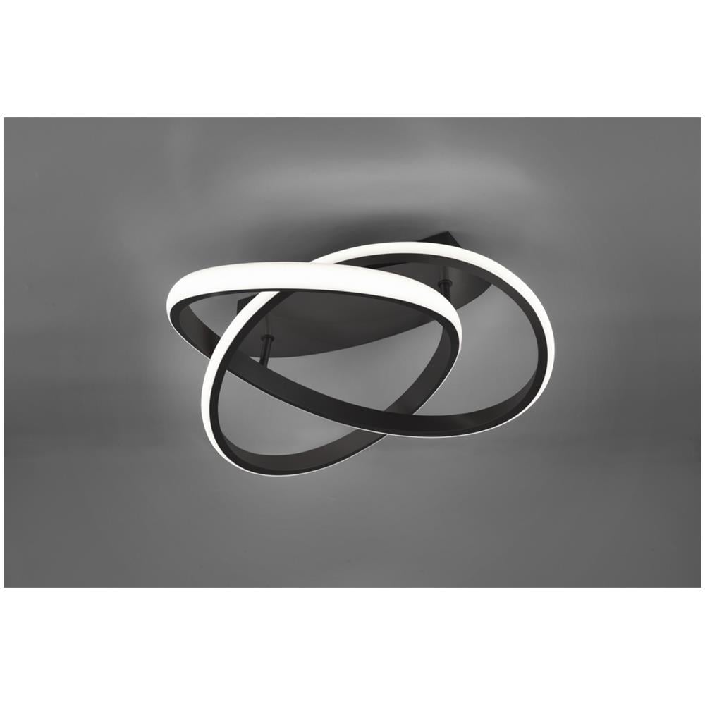 Course Plafoniera Led Spirale Antracite Con Regolazione Intensita' Con Interruttore D. 45cm - Foto 1