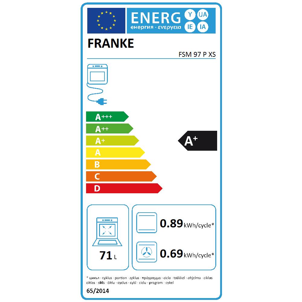 Forno Da Incasso 71lt Multifunzione Ventilato Inox Fsm 97 P Xs - Foto 5