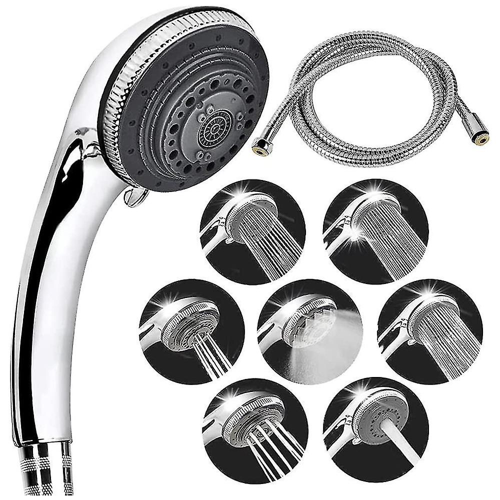 HTN - Guida Per Doccia E Soffitta Con Tubo Flessibile Regolabile Universale Con Tubo Da 150 Cm Con Pioggia Di Doccia Ad Acqua Ad Alta Pressione Facile Installazione Idroterapia S 8119432053620