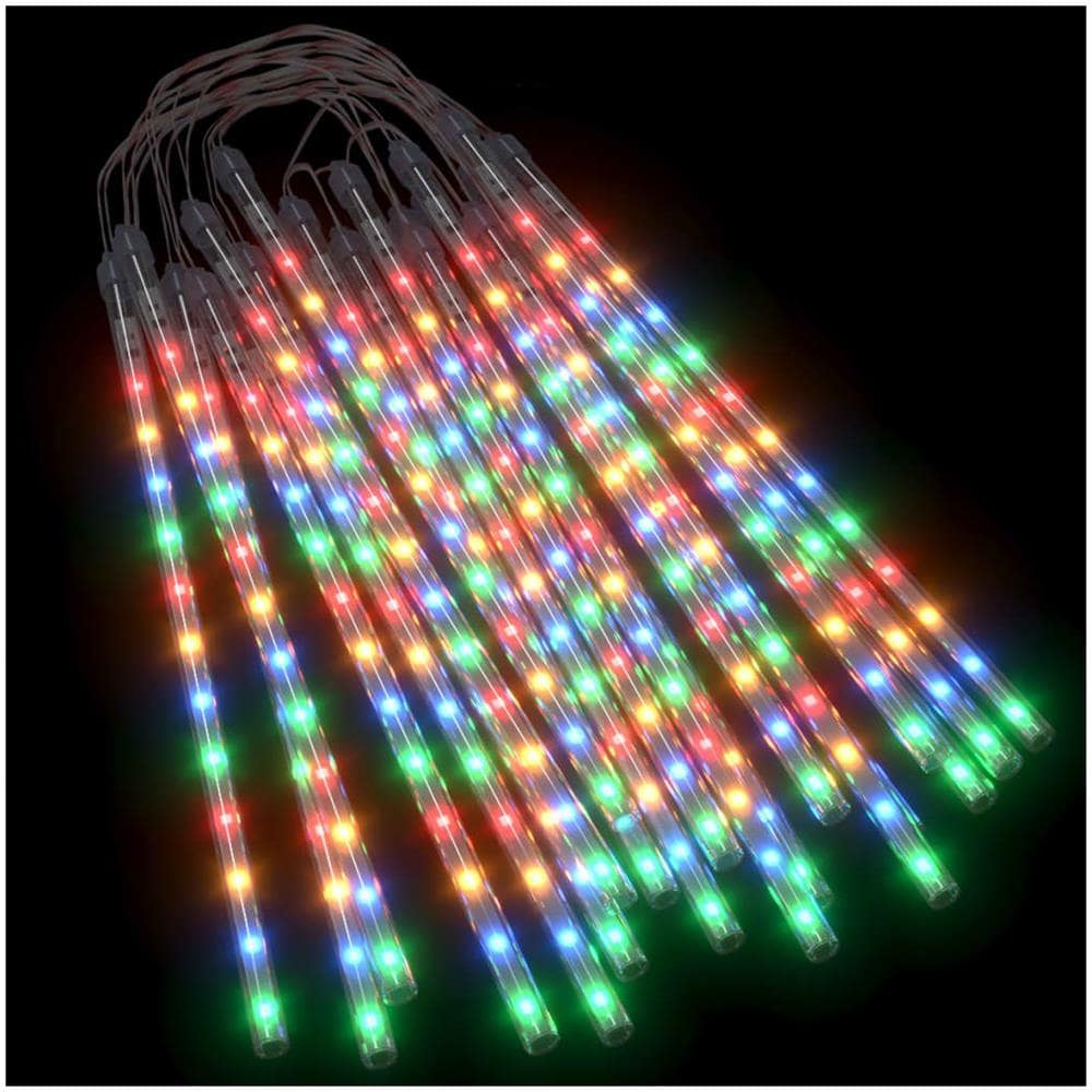 Luci Meteoriche 20pz 30cm Colorate 480 LED Interni Esterni - Foto 2