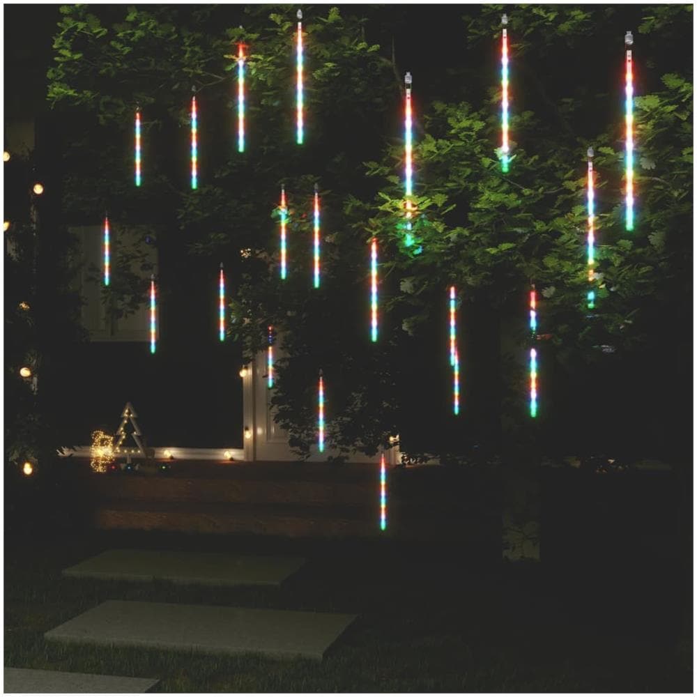 Luci Meteoriche 20pz 30cm Colorate 480 LED Interni Esterni - Foto 1