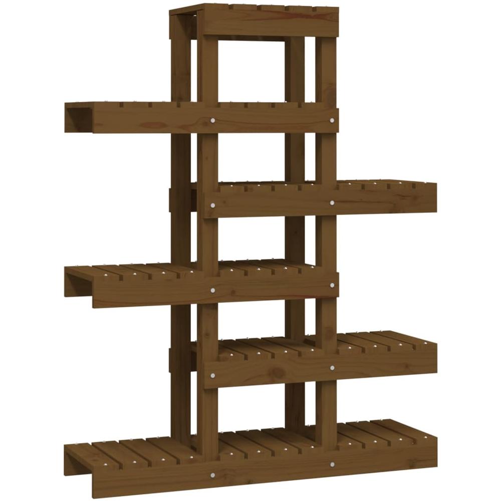 Supporto per Piante Miele 85x25x109,5 cm Legno Massello di Pino - Foto 2