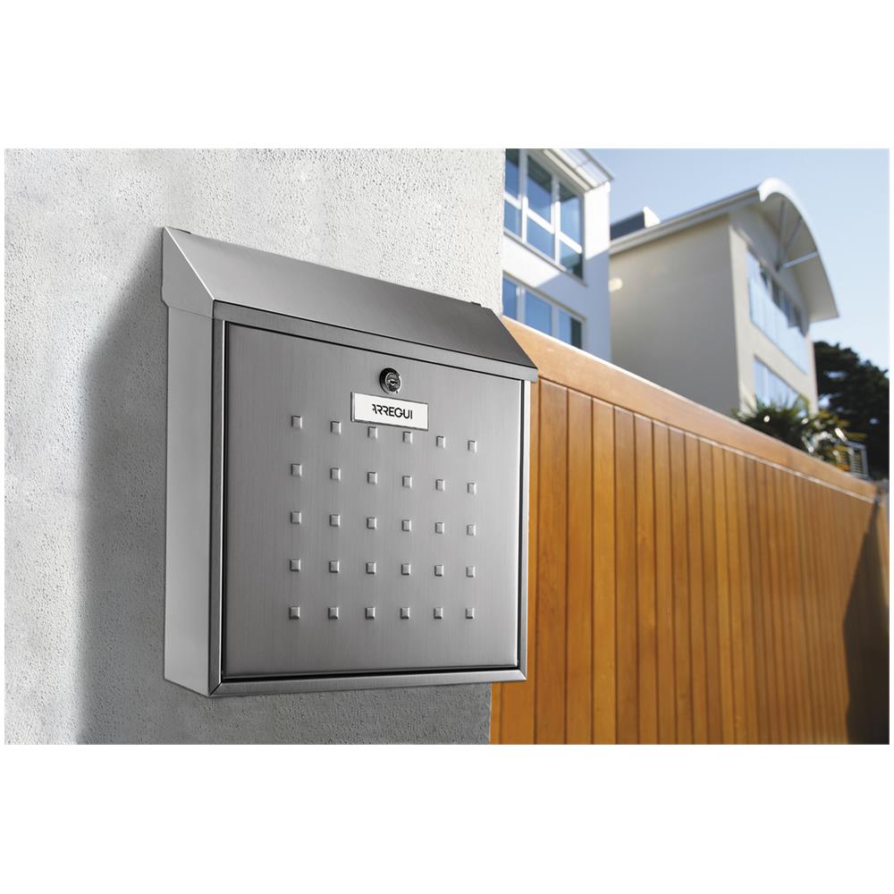 Premium Maxi E5617 Cassetta Postale Individuale In Acciaio, Di Grandi Dimensioni, Cassetta Della Posta Da Parete, (buste C4), Inox - Foto 2