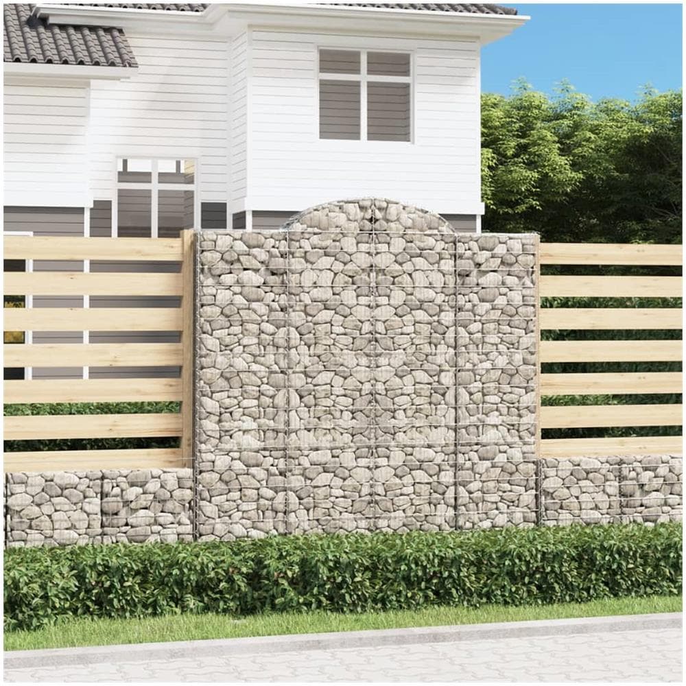 Cesti Gabbioni Ad Arco 2 Pz 200x50x200/220 Cm Ferro Zincato - Foto 1