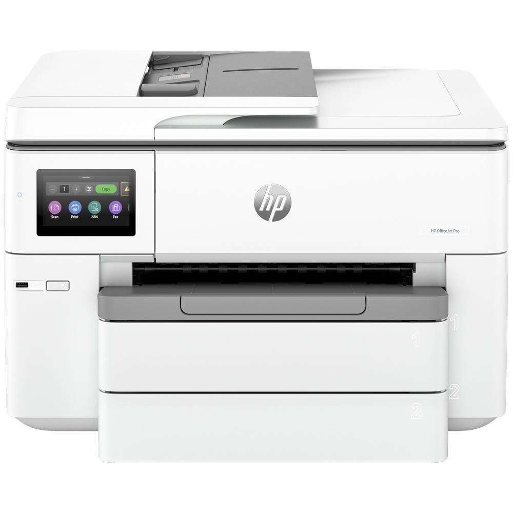 OfficeJet Pro Stampante multifunzione per grandi formati 9730e, Colore, Stampante per Piccoli uffici, Stampa, copia, scansione, +; idonea a Instant Ink; wireless; Stampa fronte /retro; stampa da smartphone o tablet; alimentatore automatico di documenti; porta unità flash USB anteriore; Scansione verso e-mail; Scansione verso PDF; touchscreen; Modalità silenziosa - Foto 1