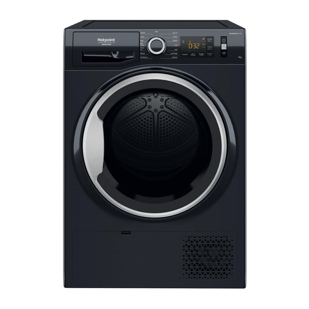 Asciugatrice NTSM1193BLACK 9 Kg Classe A+++ a Condensazione con Pompa di Calore Colore Nero - Foto 1