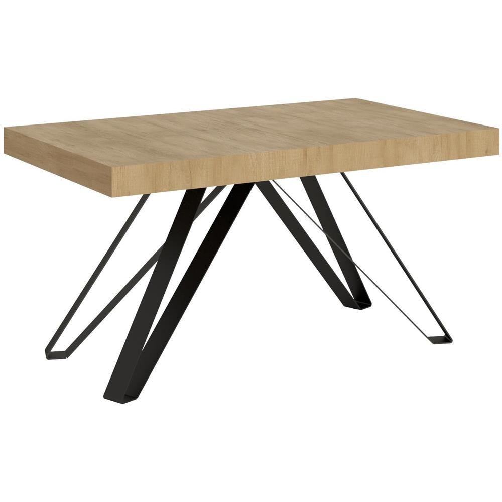 Tavolo allungabile 90x160/264 cm Terium quercia natura gambe antracite - Foto 1