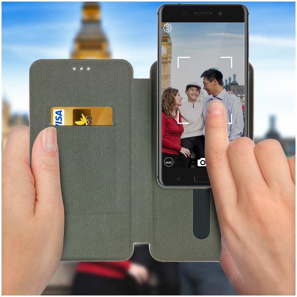 Custodia Smartphone 3,8'' A 4,7'' Universale Funzione Slide - Grigio - Foto 6