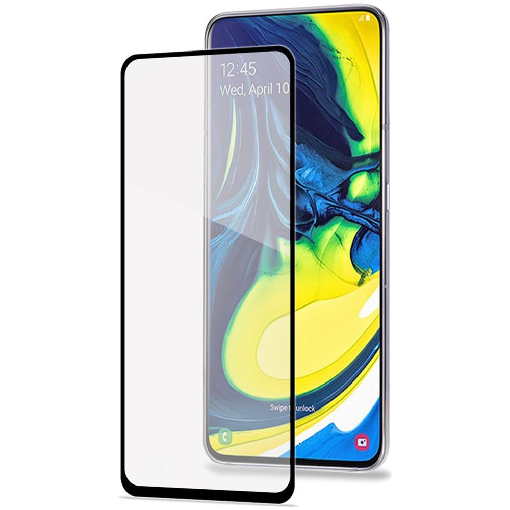 Full Glass Pellicola Protettiva in Vetro Temperato per Galaxy A80 con Bordi Neri - Foto 2