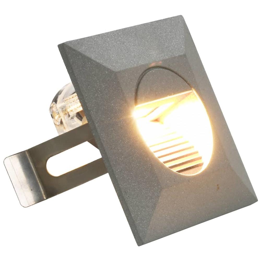 Lampade Da Parete Da Esterno A Led 6 Pz 5 W Argento Quadrate - Foto 2