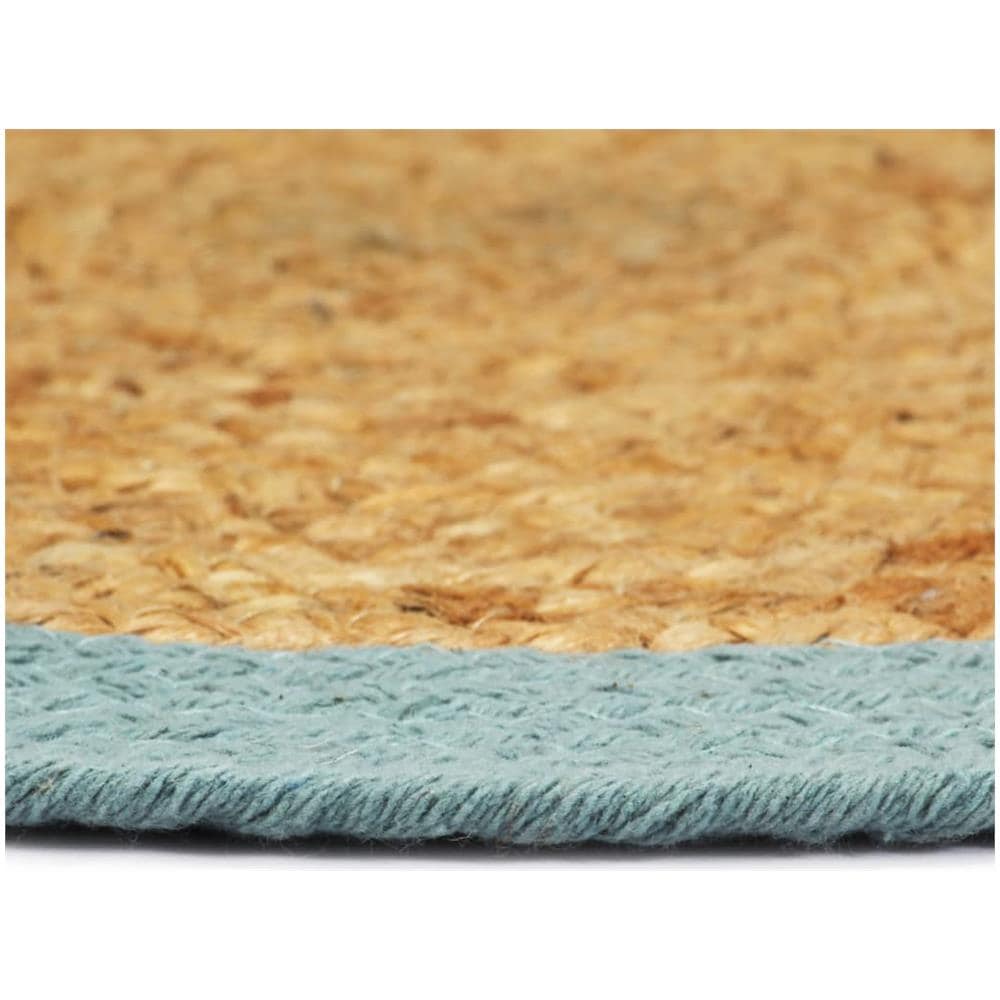 Tovagliette 6 Pz Naturale E Verde 38 Cm In Juta E Cotone - Foto 3