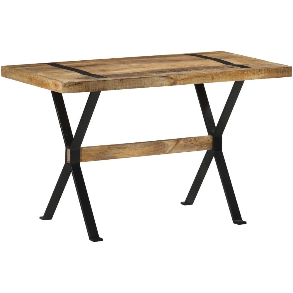 Tavolo Da Pranzo 120x60x76 Cm In Legno Di Mango Grezzo - Foto 1