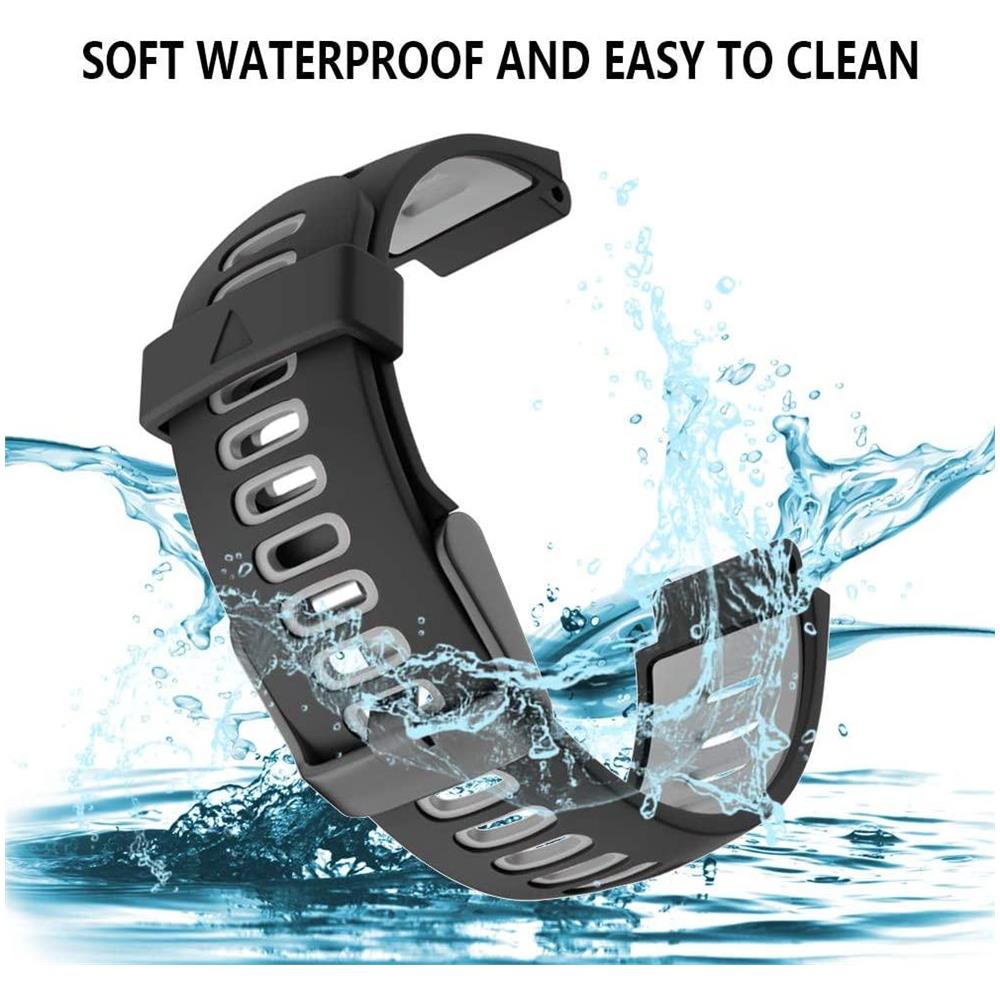Garmin Forerunner 220/230/235/620/630/735xt Bracciale In Silicone Nero - Foto 2