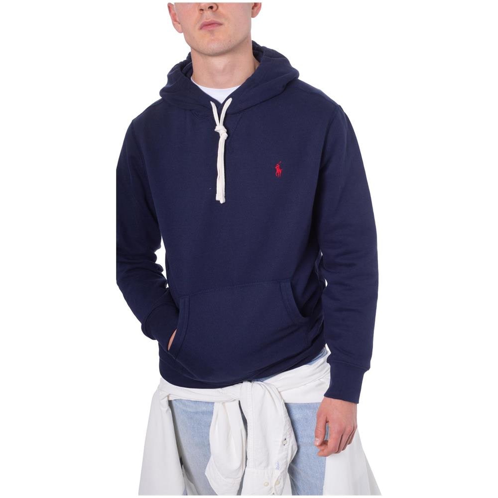 Felpa Uomo Rossa Con Cappuccio - Foto 1